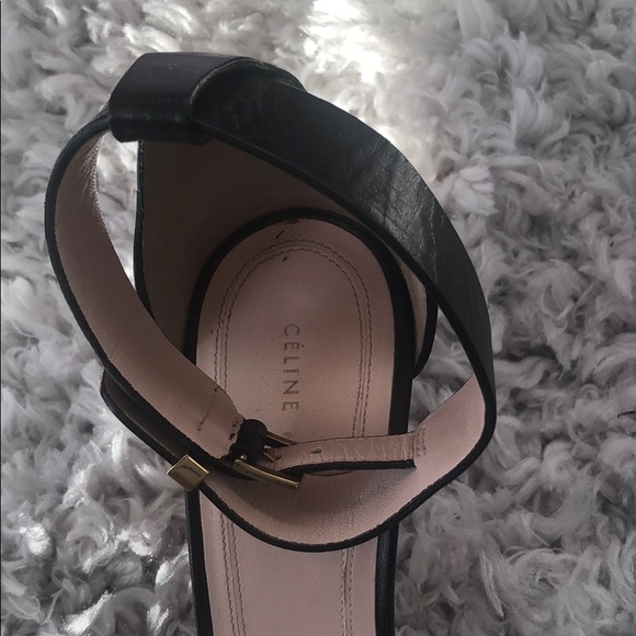 Celine black ankle strap heel - Picture 3 of 7